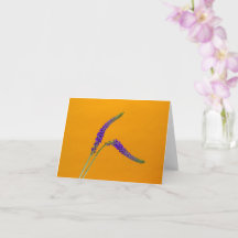 紫色のVeronicasグリーティングカード