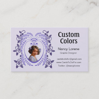 紫色のZollie 名刺