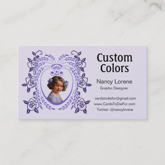 紫色のZollie 名刺 (正面)