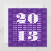 紫色はあらゆる年への2013新しい卒業生か変更を主演します 案内状 (裏面)