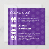 紫色はあらゆる年への2013新しい卒業生か変更を主演します 案内状 (正面)