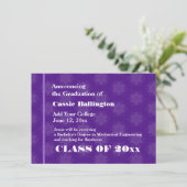 紫色はあらゆる年G206新しい卒業生の発表を主演します 案内状 (スタンド正面)