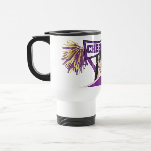紫色はチアリーダーのマグを個人化します トラベルマグ (左)