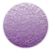 紫色は小型タイルのデザイン衰退します セラミックノブ (正面)