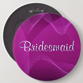 紫色は新婦付添人を振ります 缶バッジ (正面&裏面)