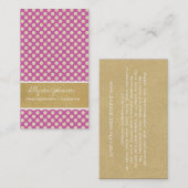 紫色は背景の名刺に点を打ちます 名刺 (正面/裏面)