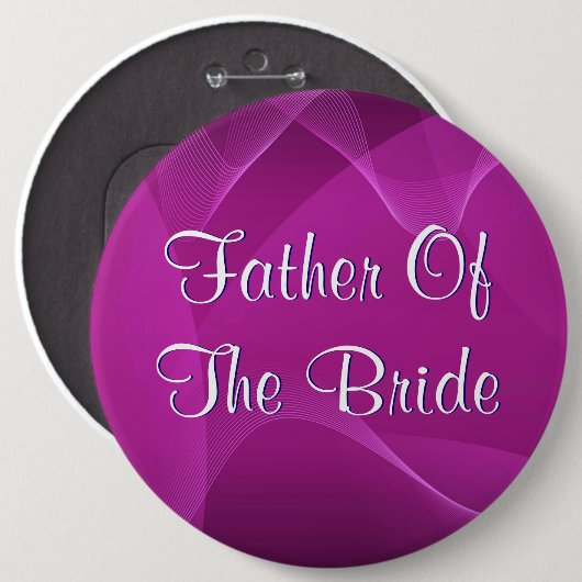 紫色は花嫁の父を振ります 缶バッジ (正面&裏面)