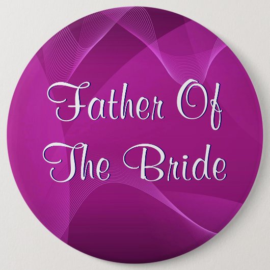 紫色は花嫁の父を振ります 缶バッジ (正面)