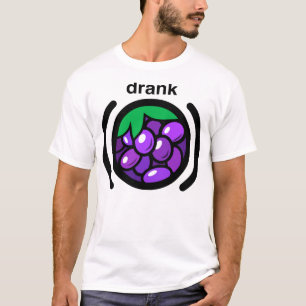 紫色は飲みました Tシャツ
