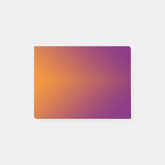 紫色へのシンプルなオレンジ ポストイット (正面)