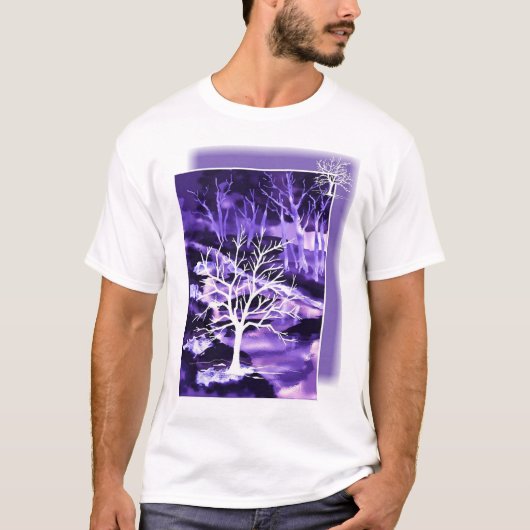 紫色を感じること Tシャツ (正面)