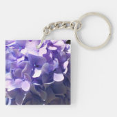 紫色アジサイの紫の花を新婦に キーホルダー (裏面)