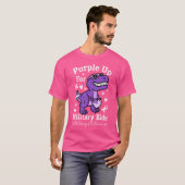 紫色アップ軍隊キッズヶ月軍隊子D Tシャツ (正面フル)