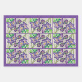 紫色アデニウム ラッピングペーパーシート (正面3)