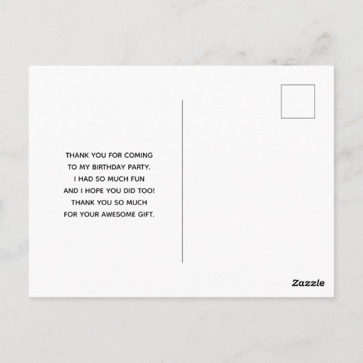 紫色アメシストとゴールドの抽象的なアゲートの感謝カード ポストカード (裏面)