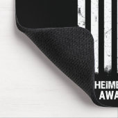 紫色アルツハイマー病認識度米国国旗M マウスパッド (コーナー)