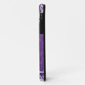 紫色エレガントな新婦付添人の好意のヴィンテージの渦巻 Case-Mate iPhoneケース (裏面/左)