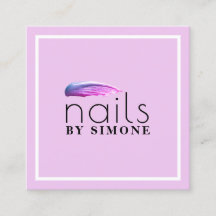 紫色エレガント爪、 ネイルポリッシュストローク