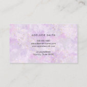 紫色オパールフェイクグリッター 名刺 (裏面)
