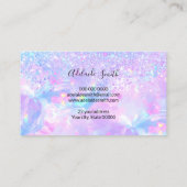 紫色オパール質感アポイントメントカード 名刺 (裏面)