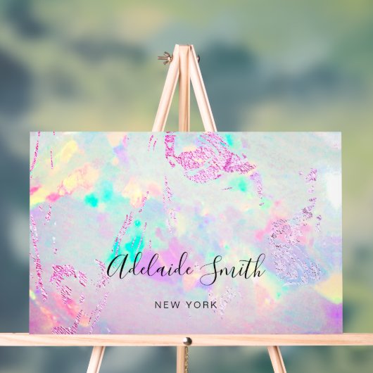 紫色オパール アクリルサイン (ニュートラル)