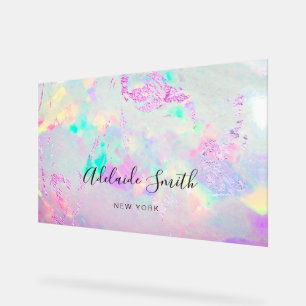 紫色オパール アクリルサイン