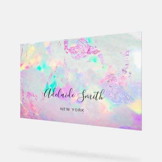 紫色オパール アクリルサイン (傾斜)