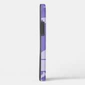 紫色カモフラージモノグラム Case-Mate iPhoneケース (裏面 / 右)