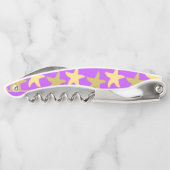 紫色カラフルのヒトデ ソムリエナイフ (裏面)