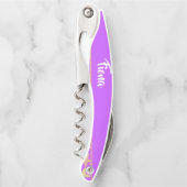 紫色カラフルのヒトデ ソムリエナイフ (正面)