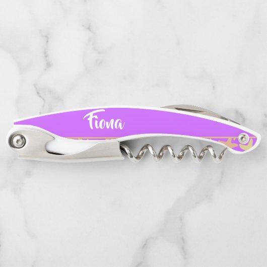 紫色カラフルのヒトデ ソムリエナイフ (正面)