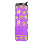 紫色カラフルのヒトデ タンブラー (回転左)