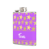 紫色カラフルのヒトデ フラスク (左)