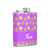 紫色カラフルのヒトデ フラスク (右)