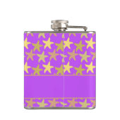 紫色カラフルのヒトデ フラスク (裏面)