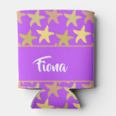 紫色カラフルのヒトデ 缶クーラー (裏面)