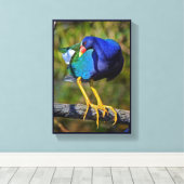 紫色ガリヌール キャンバスプリント (インサイチュ (ウッドフロア))