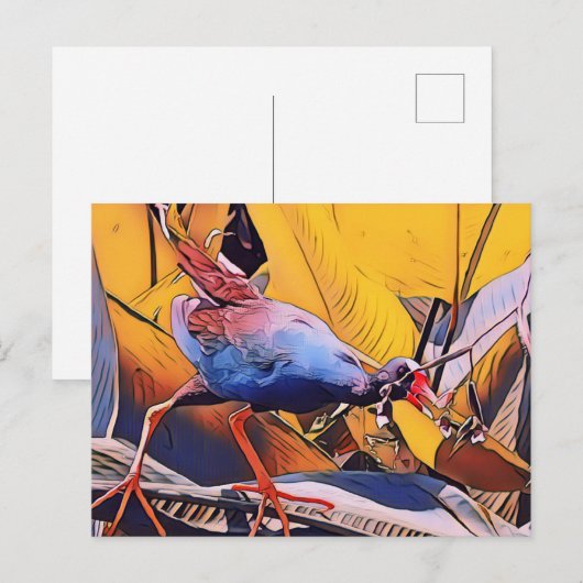 紫色ガリヌール ポストカード (正面/裏面)