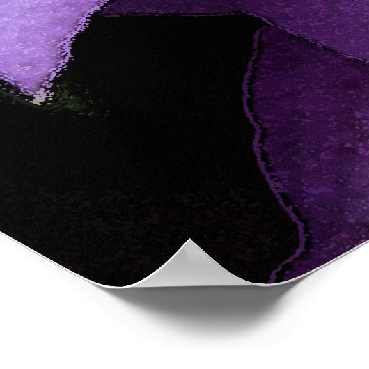 紫色クレマチス ポスター (角)