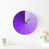 紫色グラデーション勾配モダンとアート壁時計 ラージ壁時計 (ホーム)