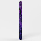 紫色グリッター抽象パターン Case-Mate iPhoneケース (裏面/右)