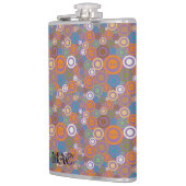 紫色コンテンポラリーなスカル フラスク (左)