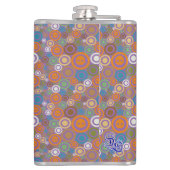 紫色コンテンポラリーなスカル フラスク (裏面)