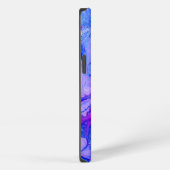 紫色サイケデリック液体 iPhoneケース (右側面)