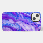 紫色サイケデリック液体 iPhoneケース (裏面横)