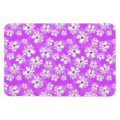 紫色ハイビスカスの花 マグネット (横)