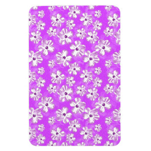 紫色ハイビスカスの花 マグネット