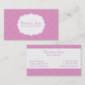 紫色パターン名刺 名刺 (正面/裏面)