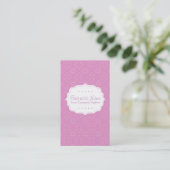 紫色パターン名刺 名刺 (スタンド正面)