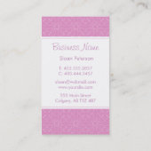 紫色パターン名刺 名刺 (裏面)